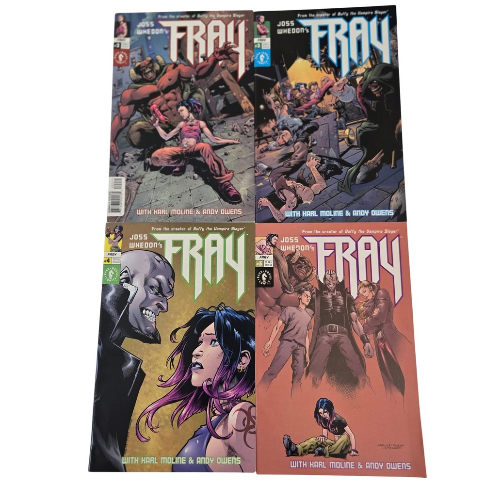 VTG Dark Horse Comics Fray Comic Book Lot Issues 2 3 4 5 Excellent Joss Whedon‎